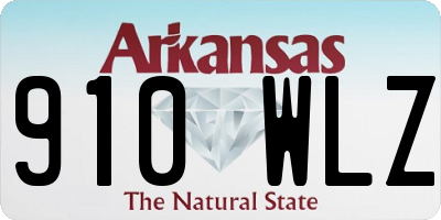 AR license plate 910WLZ