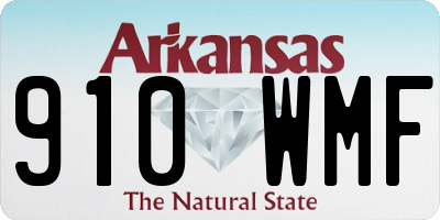 AR license plate 910WMF