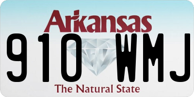 AR license plate 910WMJ