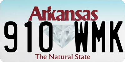 AR license plate 910WMK