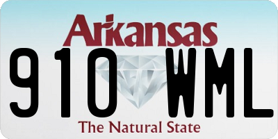 AR license plate 910WML