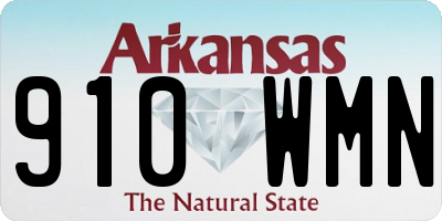 AR license plate 910WMN