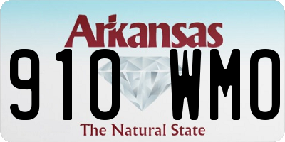 AR license plate 910WMO