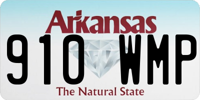 AR license plate 910WMP