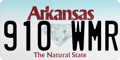 AR license plate 910WMR