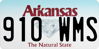 AR license plate 910WMS