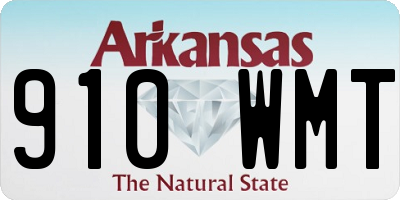 AR license plate 910WMT