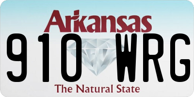 AR license plate 910WRG