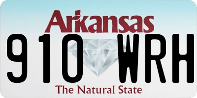 AR license plate 910WRH