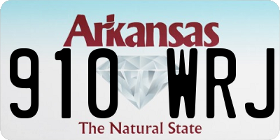 AR license plate 910WRJ