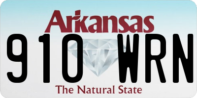 AR license plate 910WRN