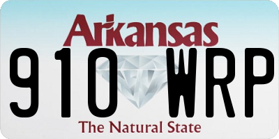 AR license plate 910WRP