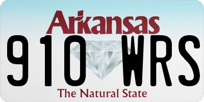AR license plate 910WRS