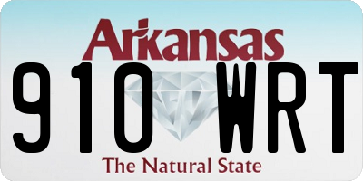 AR license plate 910WRT