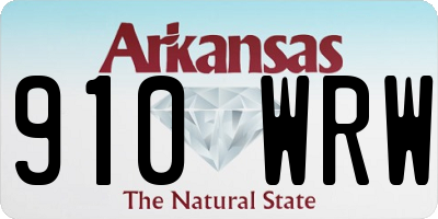 AR license plate 910WRW