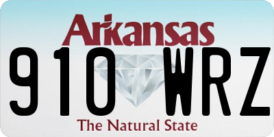 AR license plate 910WRZ