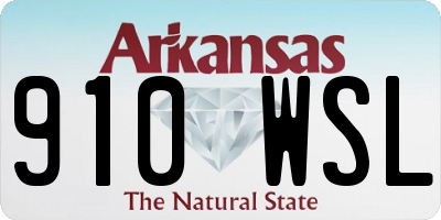 AR license plate 910WSL