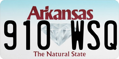 AR license plate 910WSQ