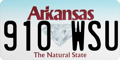 AR license plate 910WSU