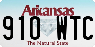 AR license plate 910WTC