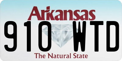 AR license plate 910WTD