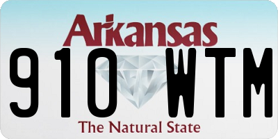 AR license plate 910WTM