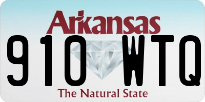AR license plate 910WTQ