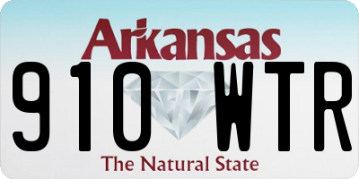 AR license plate 910WTR