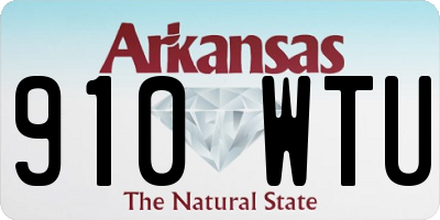 AR license plate 910WTU
