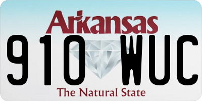 AR license plate 910WUC