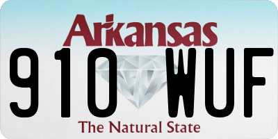 AR license plate 910WUF