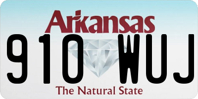 AR license plate 910WUJ
