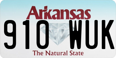 AR license plate 910WUK