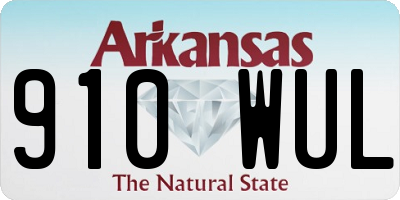 AR license plate 910WUL