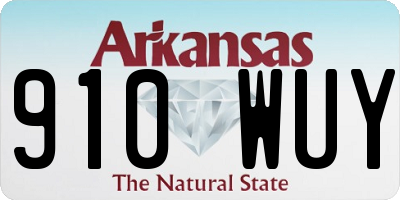 AR license plate 910WUY