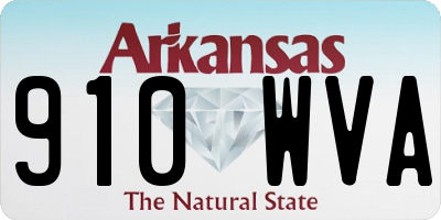 AR license plate 910WVA