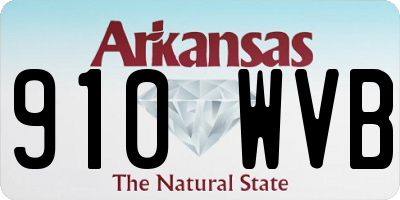 AR license plate 910WVB