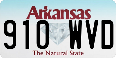 AR license plate 910WVD