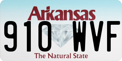 AR license plate 910WVF