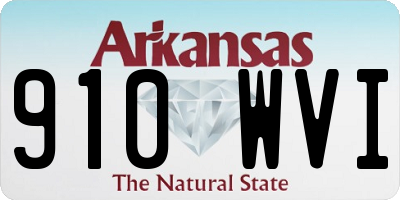 AR license plate 910WVI