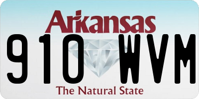 AR license plate 910WVM