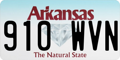 AR license plate 910WVN