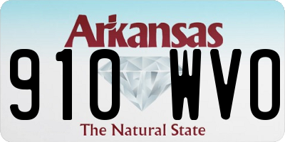 AR license plate 910WVO