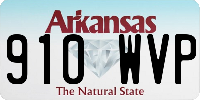 AR license plate 910WVP