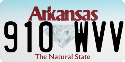 AR license plate 910WVV