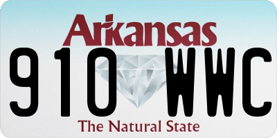 AR license plate 910WWC