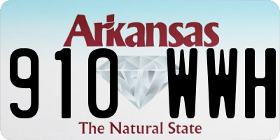 AR license plate 910WWH