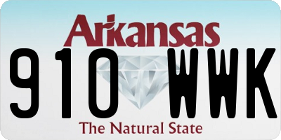 AR license plate 910WWK