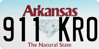 AR license plate 911KRO