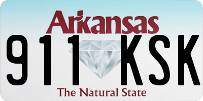AR license plate 911KSK